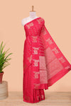 Red silk dola fabric