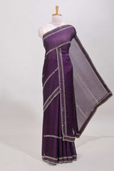 Regal violet festive drape design