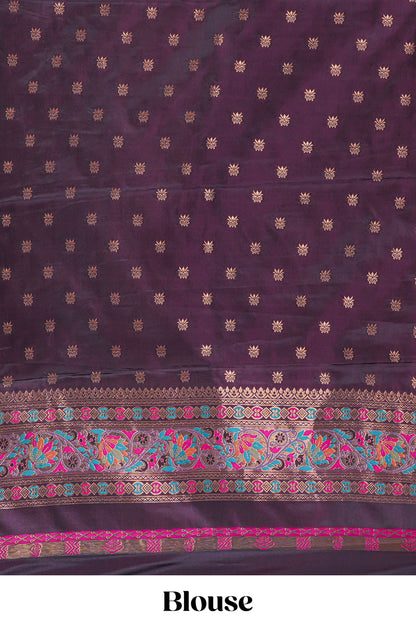 Rich maroon wedding silk