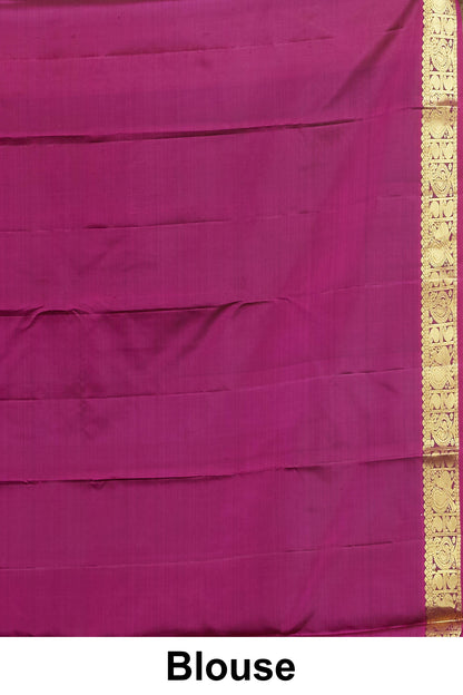 Rich purple traditional silk saree