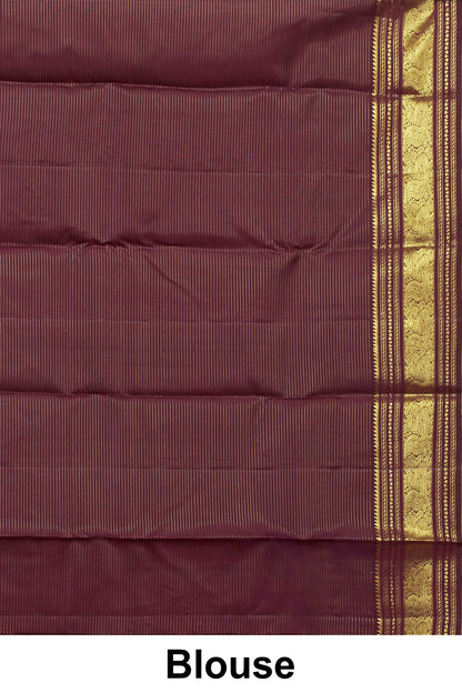 Rich wine classic silk saree