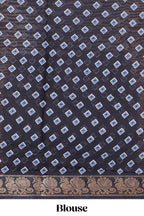 Royal Blue casual chanderi saree