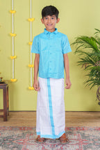 Royal blue festive boys attire
