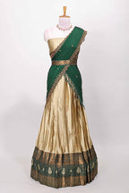 Royal golden festive attire