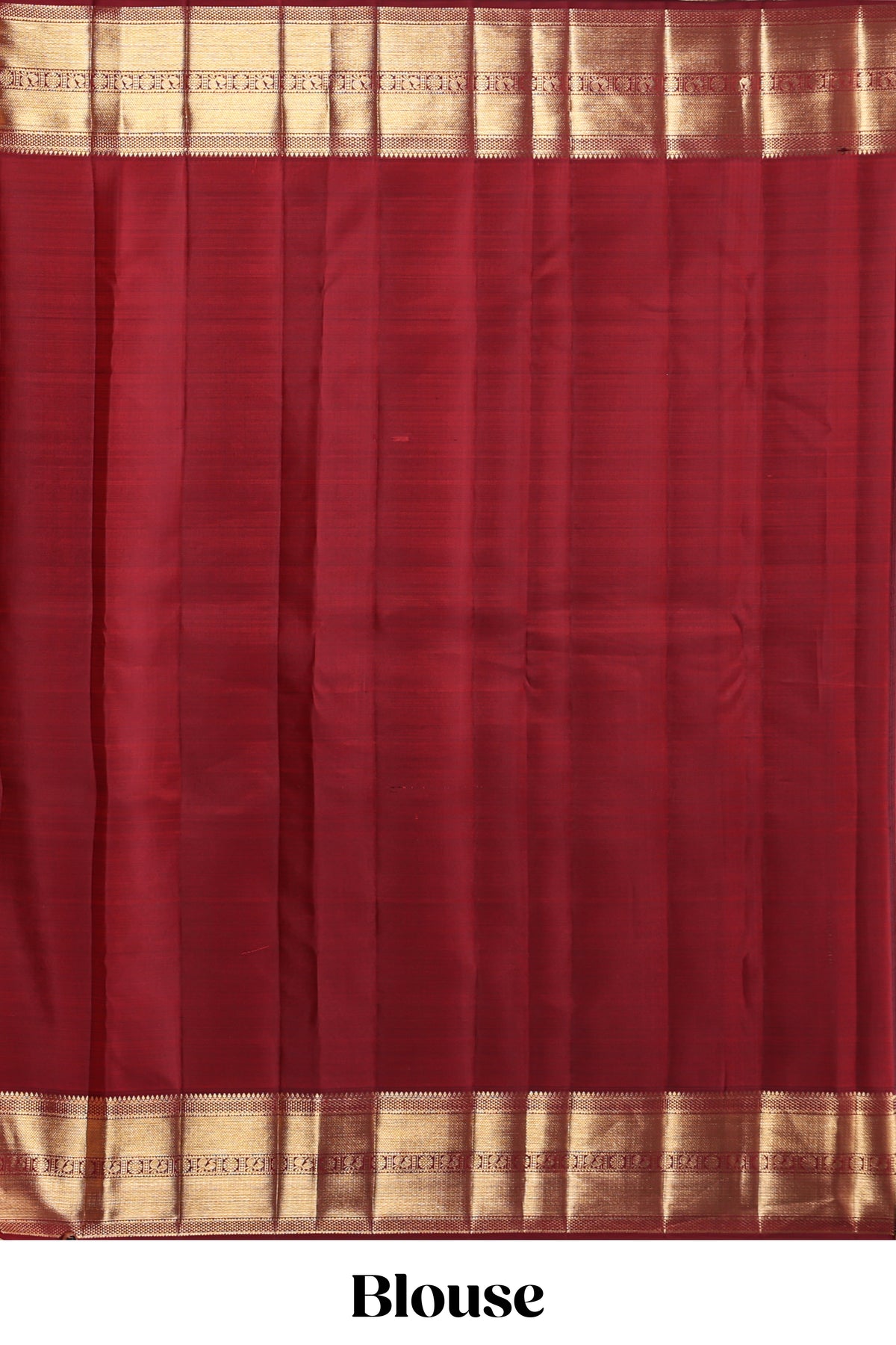 Maroon birds zari design swayamvara pattu saree with self zari border and matching blouse