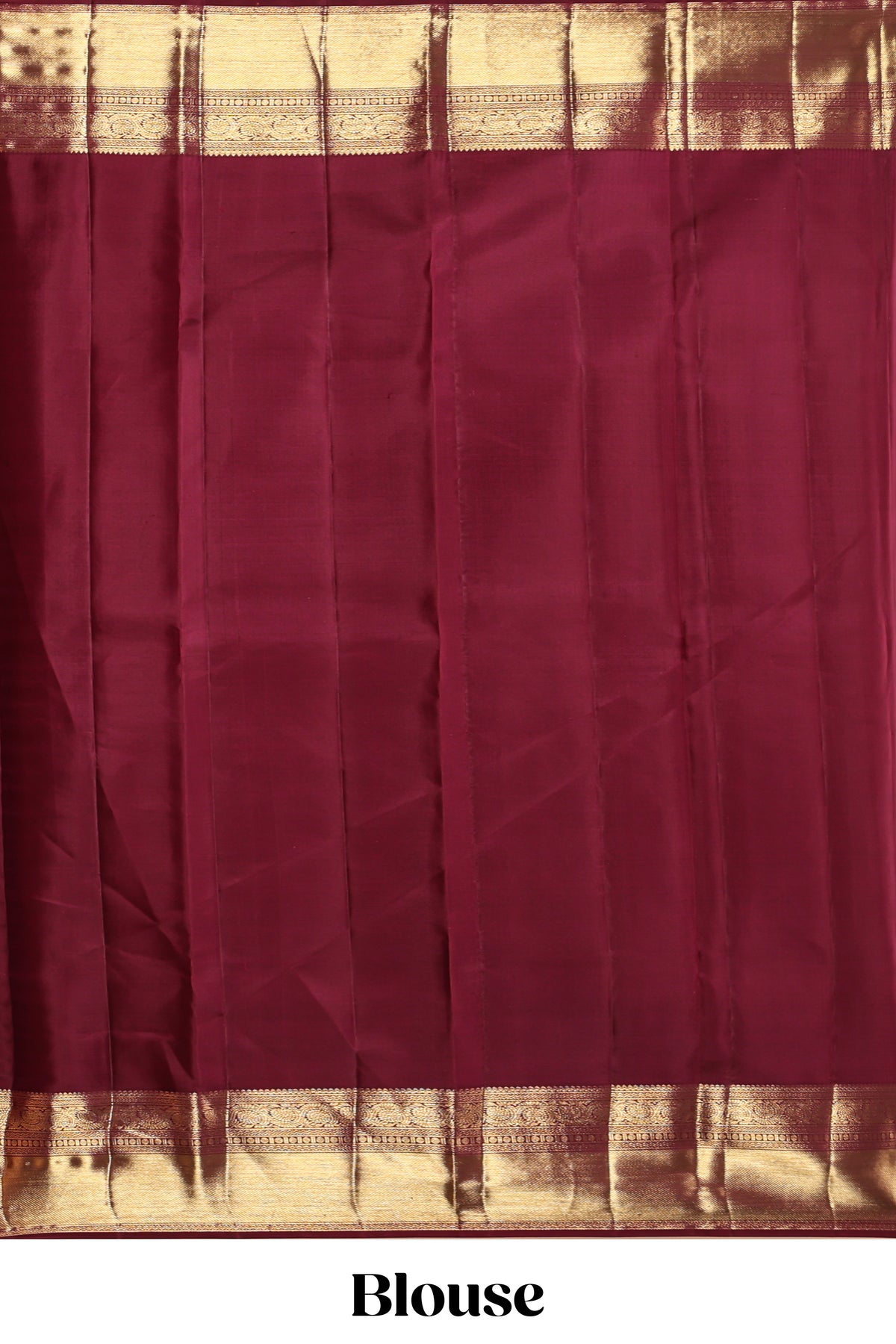 Maroon floral vine zari design swayamvara pattu saree with self zari border and matching blouse