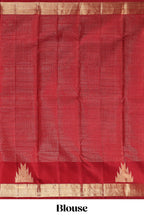 Maroon checked motifs zari design swayamvara pattu saree with self zari border and matching blouse
