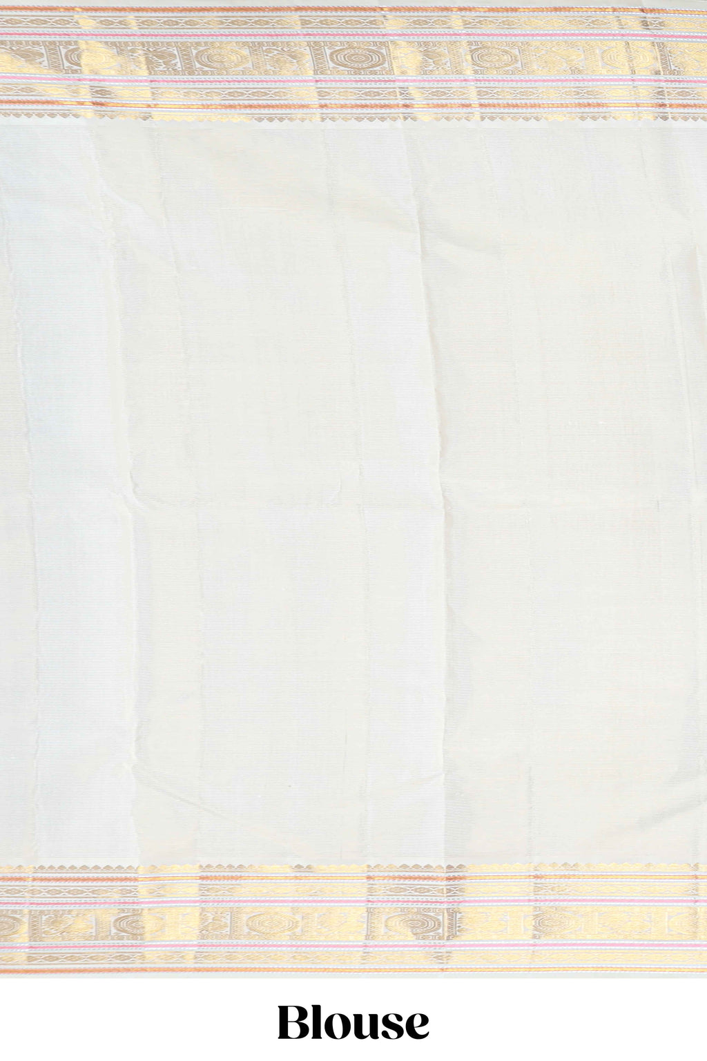 Deep wine striped swayamvara pattu saree with  contrast zari border and blouse
