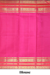 Maroon striped swayamvara pattu saree withcontrast zari border and blouse