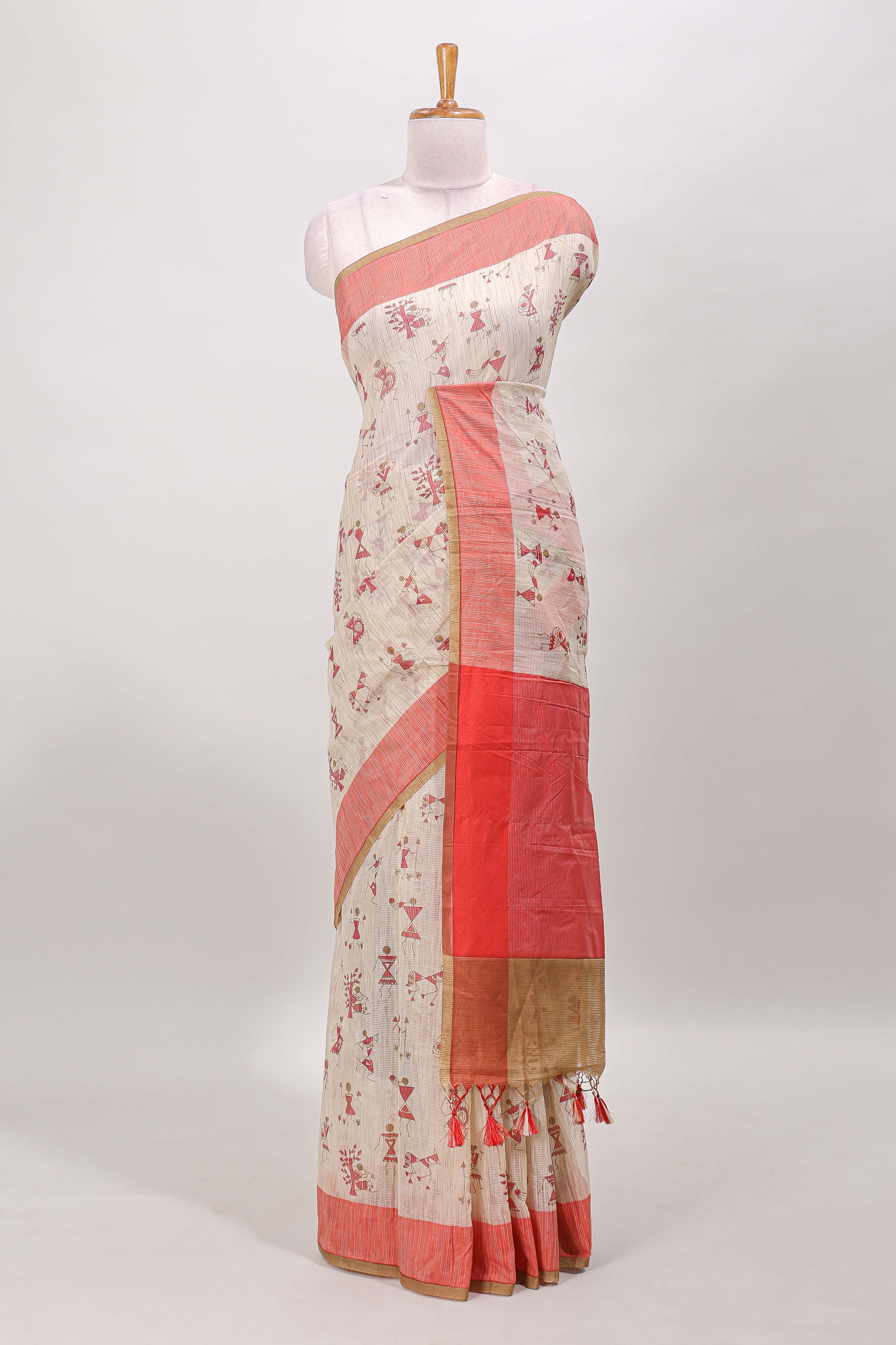 Sandal Pure Cotton Kota Saree