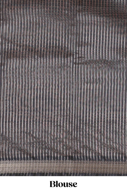 Sandal casual chanderi saree