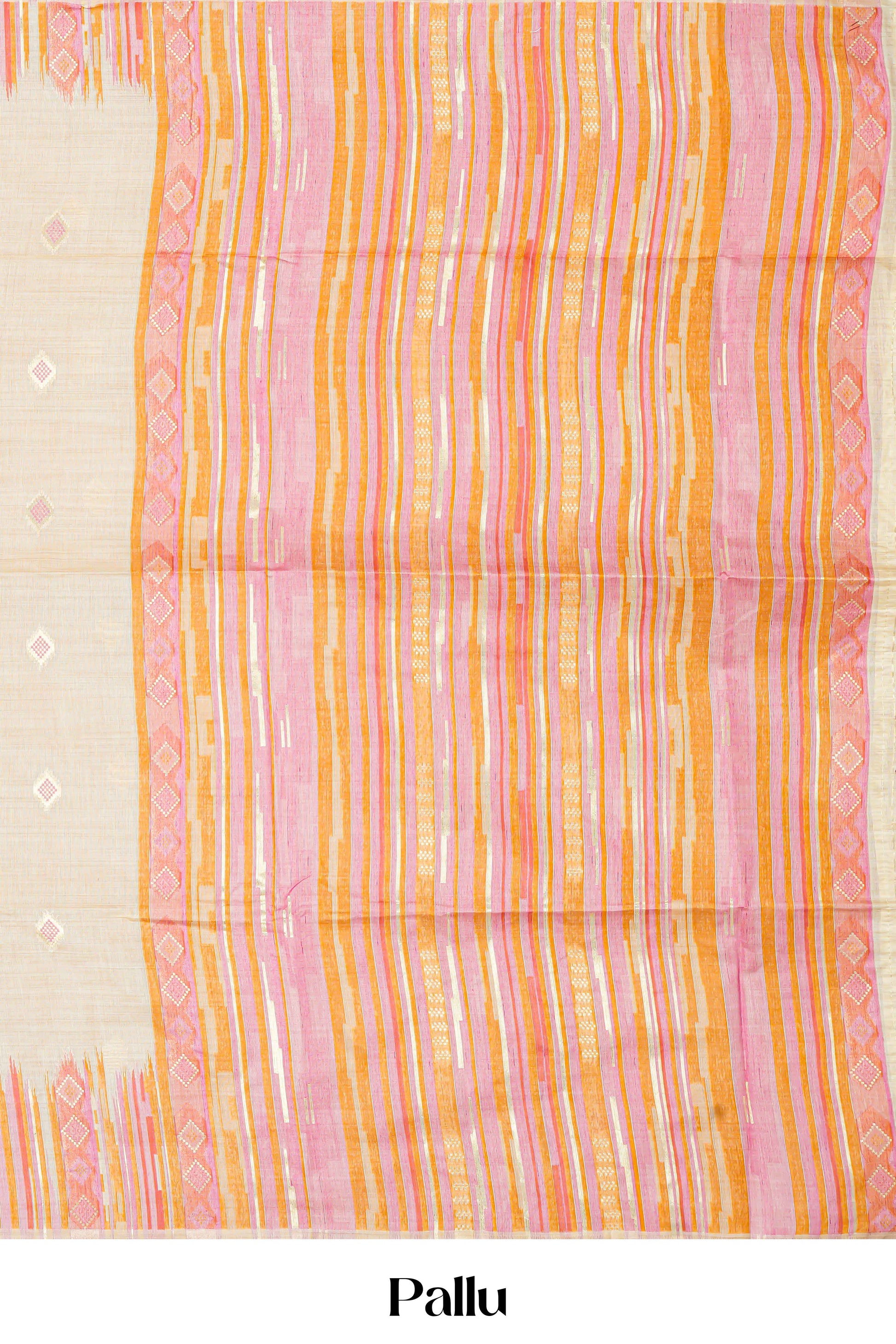 Sandal ethnic woven saree