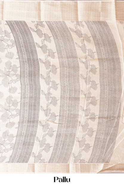 Sandal silk wedding saree