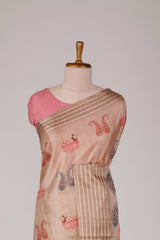Saree with zari border