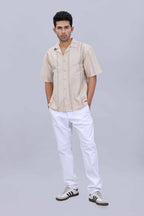 Satin casual fashion shirt