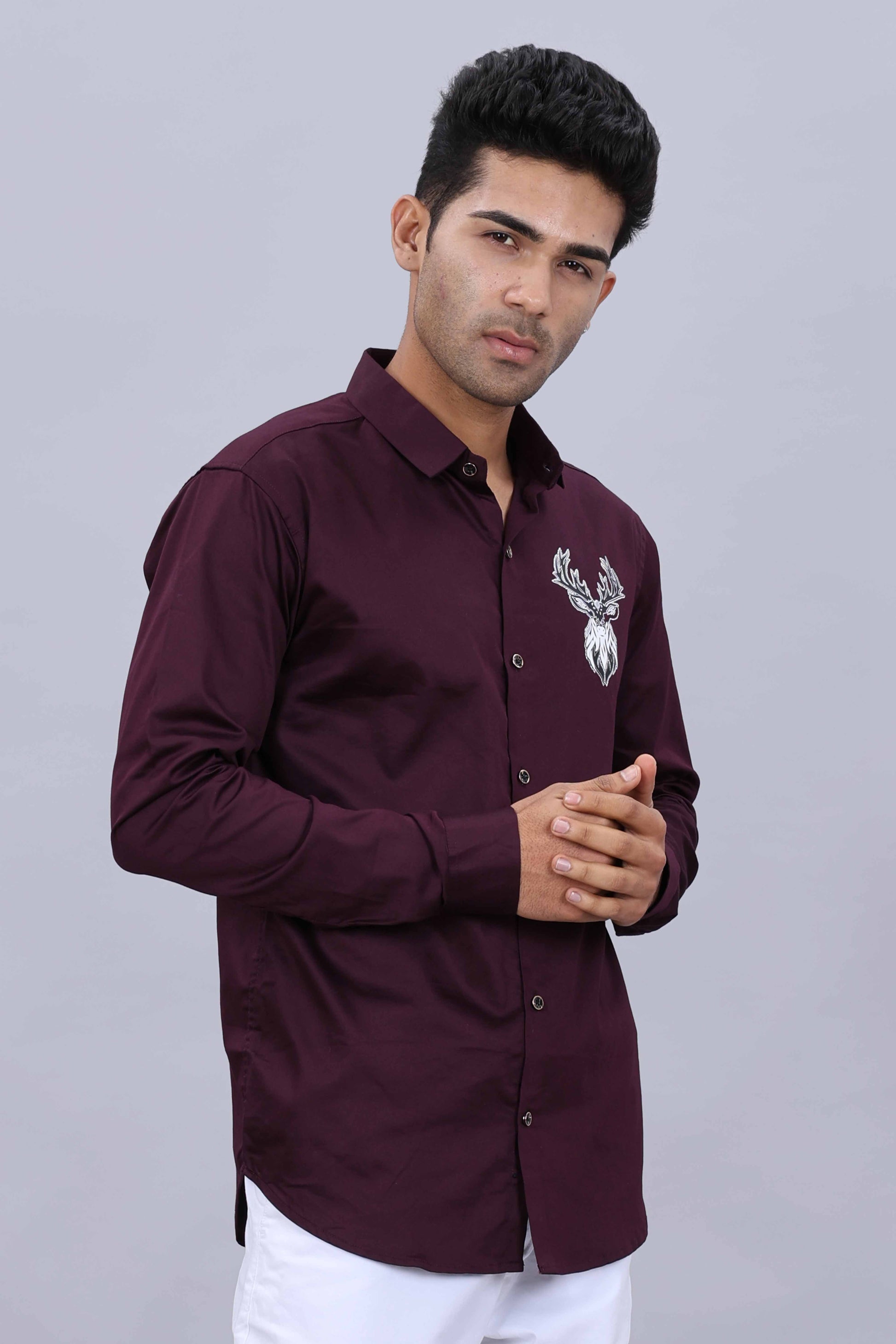 Satin fit fashion shirt
