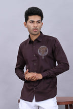 Satin party casual shirt