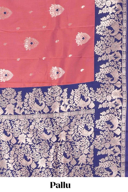 Semi soft silk festive wear saree