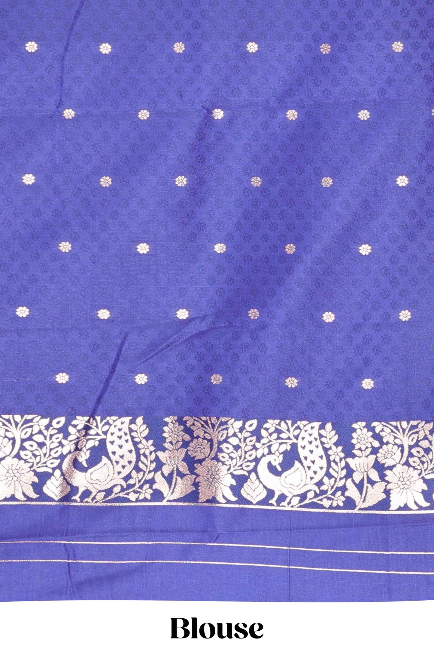 Semi soft silk gold motif saree

