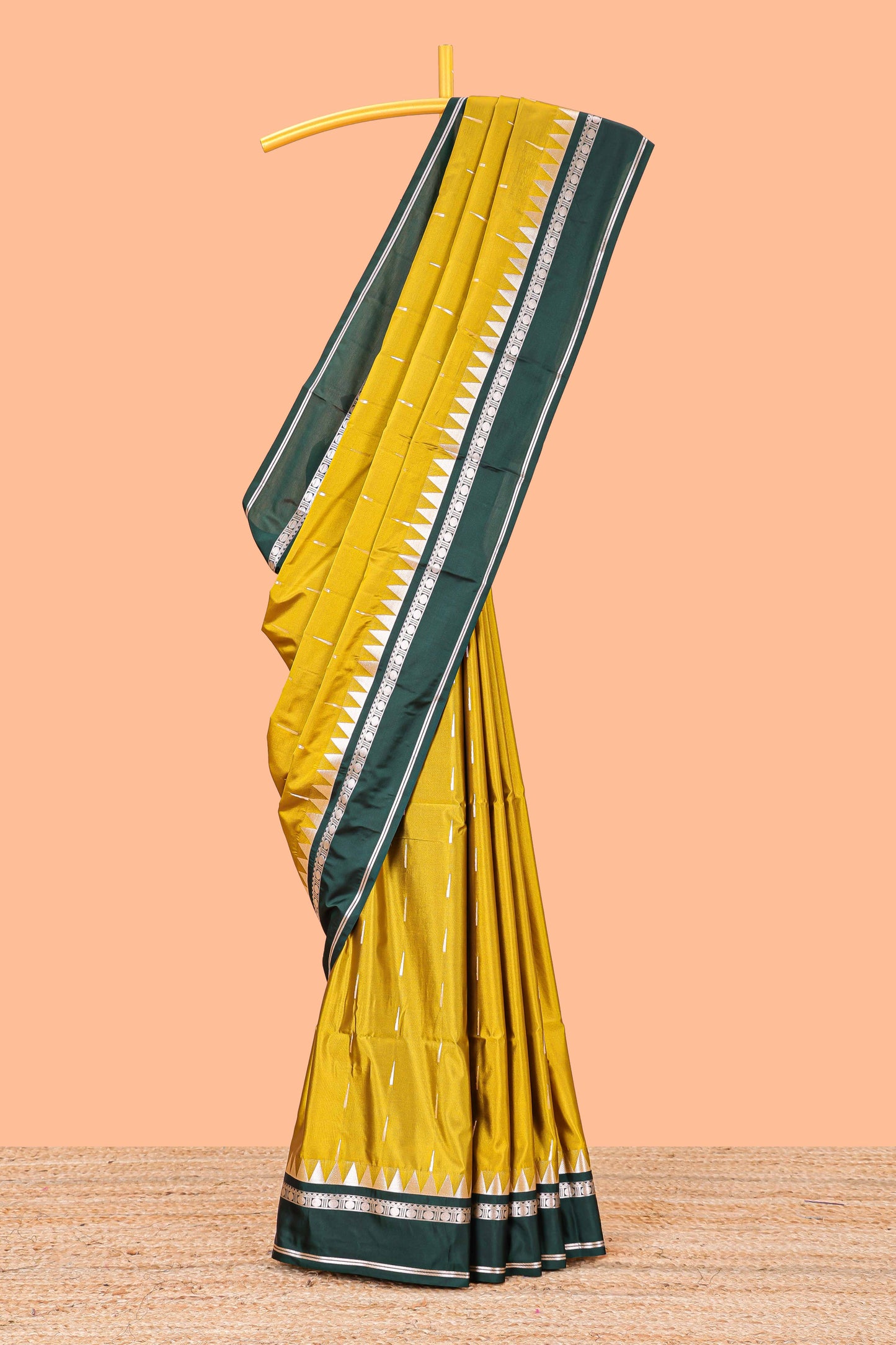 Semi soft silk mustard tone