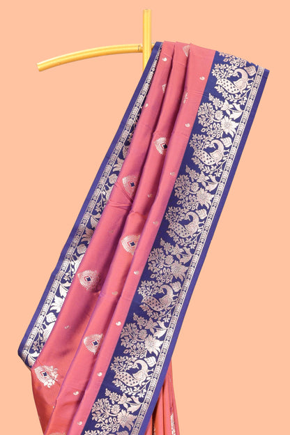 Semi soft silk zari border saree