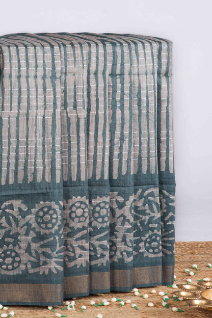 Semi tussar weave saree