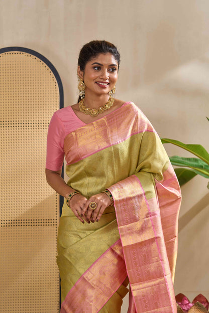 Silk zari saree