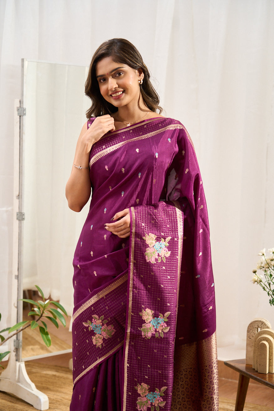 Silken mushru fabric