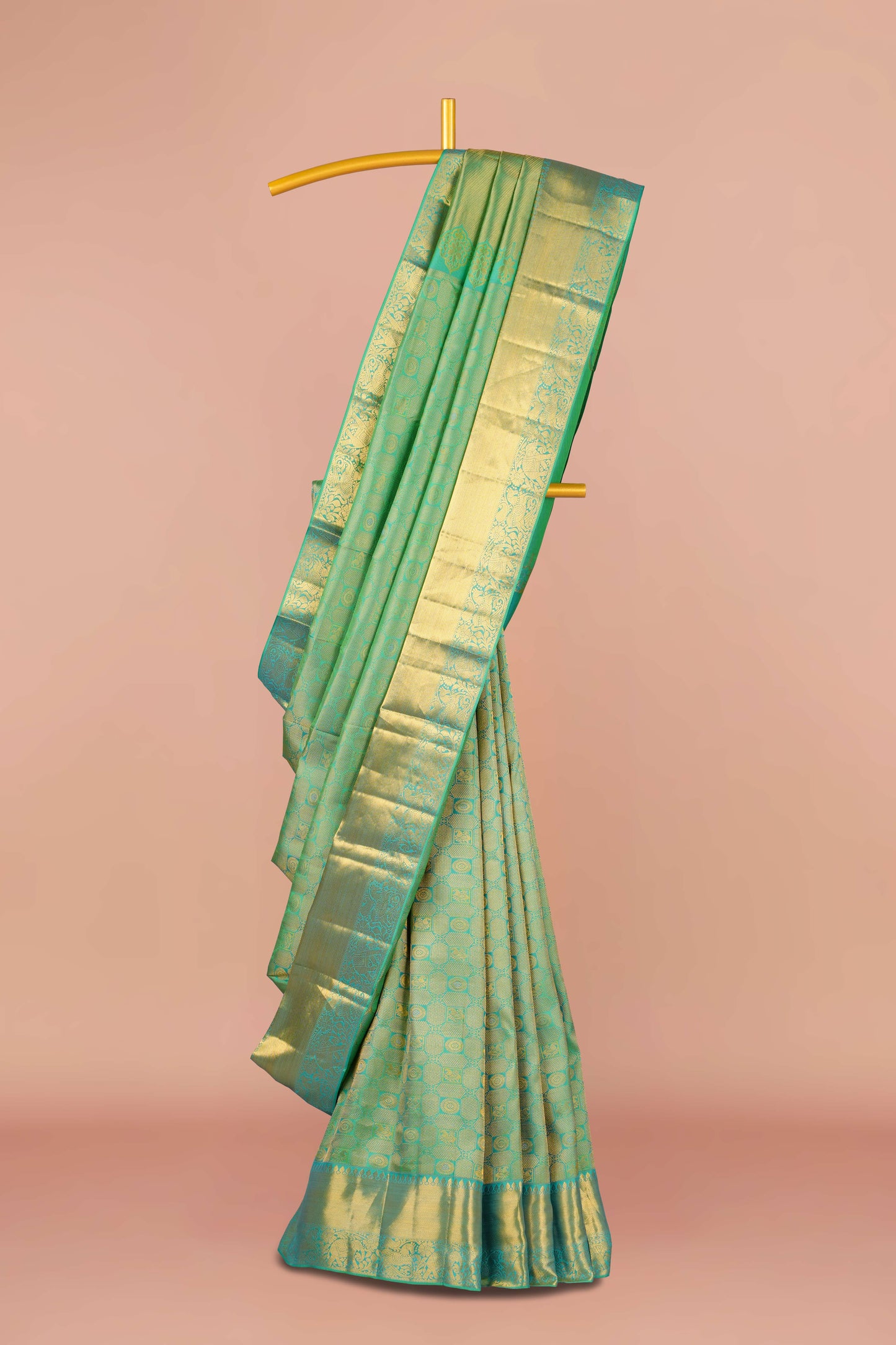 Silver bridal pattu silk saree