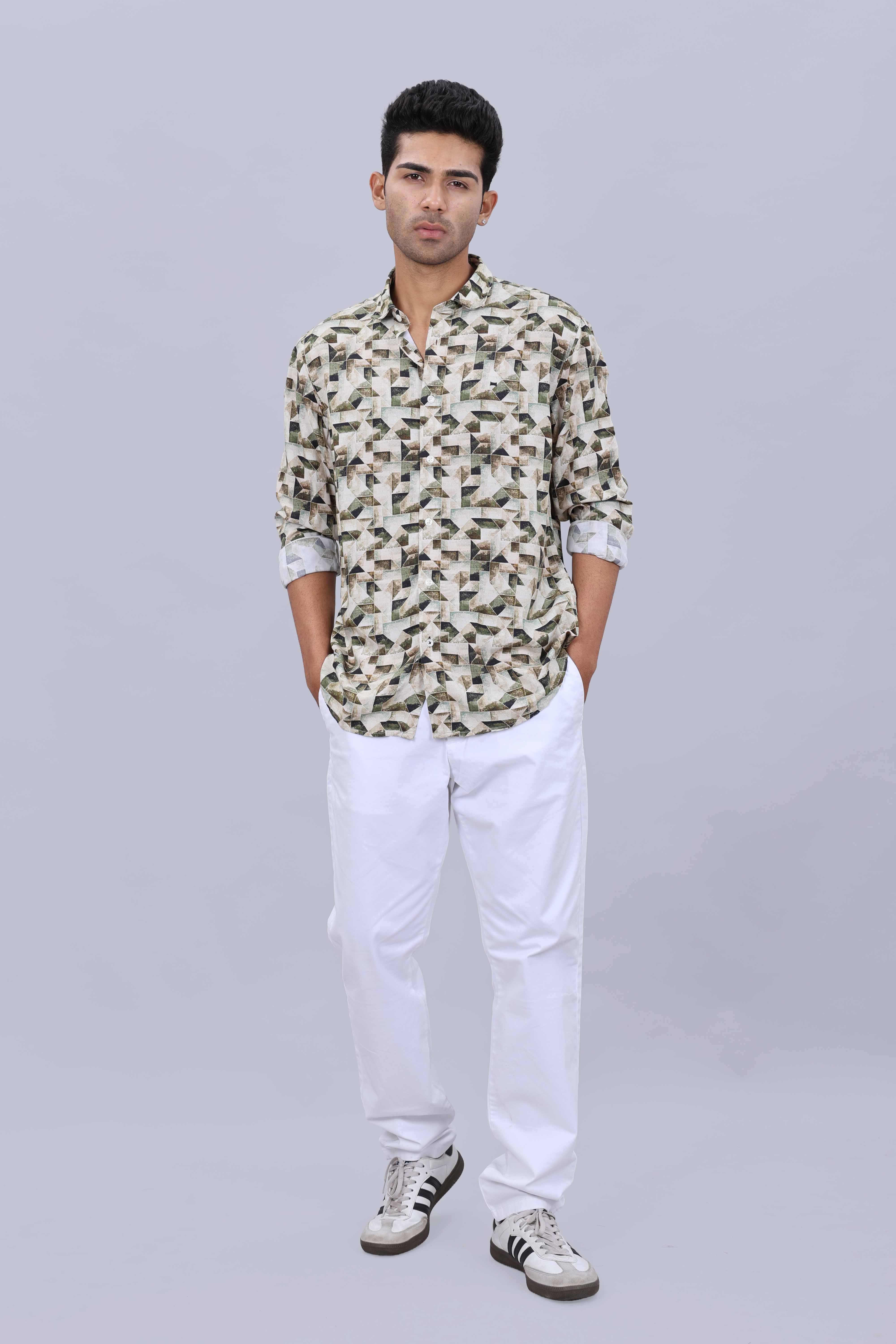 Slim casual cotton shirt
