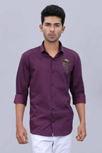 Slim fit dobby shirt