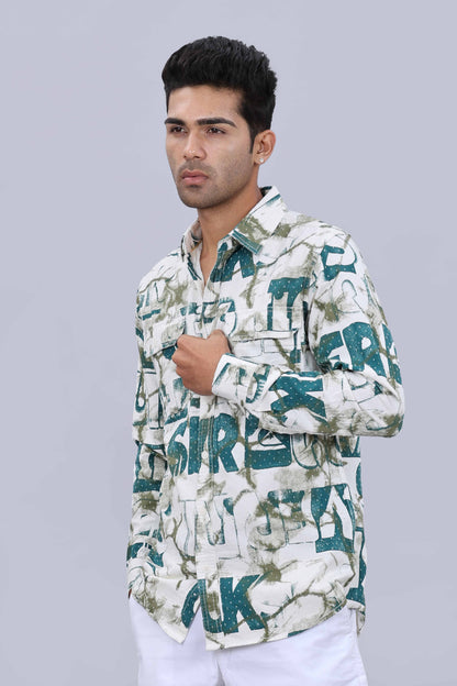 Slim fit satin shirt