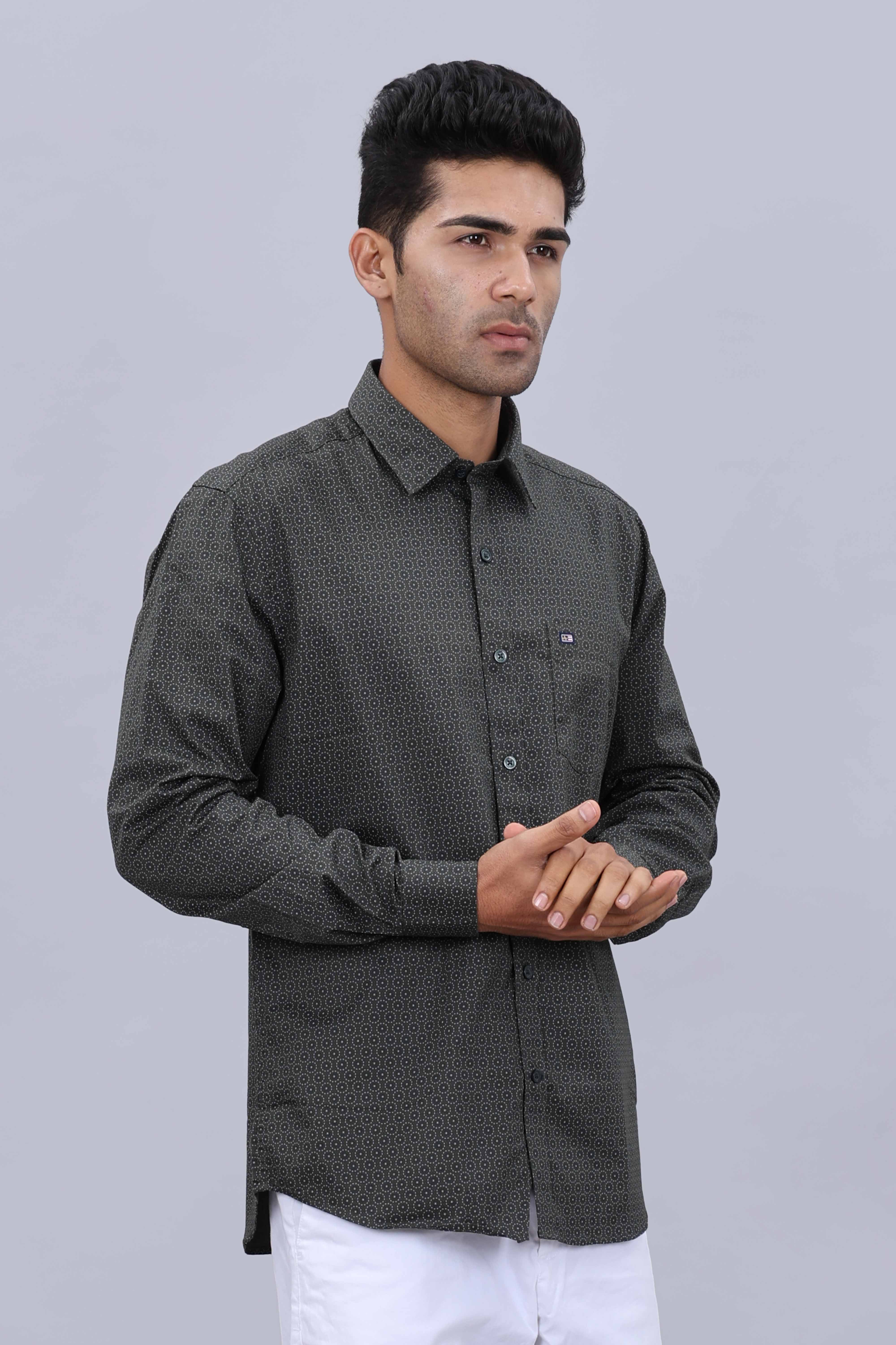 Slim fit textured shirt
