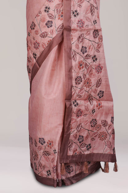 Smooth flowing pink drape