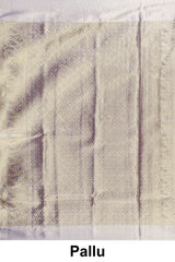 Soft beige classic silk saree