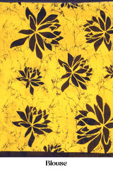 Soft breathable yellow cotton saree with blouse