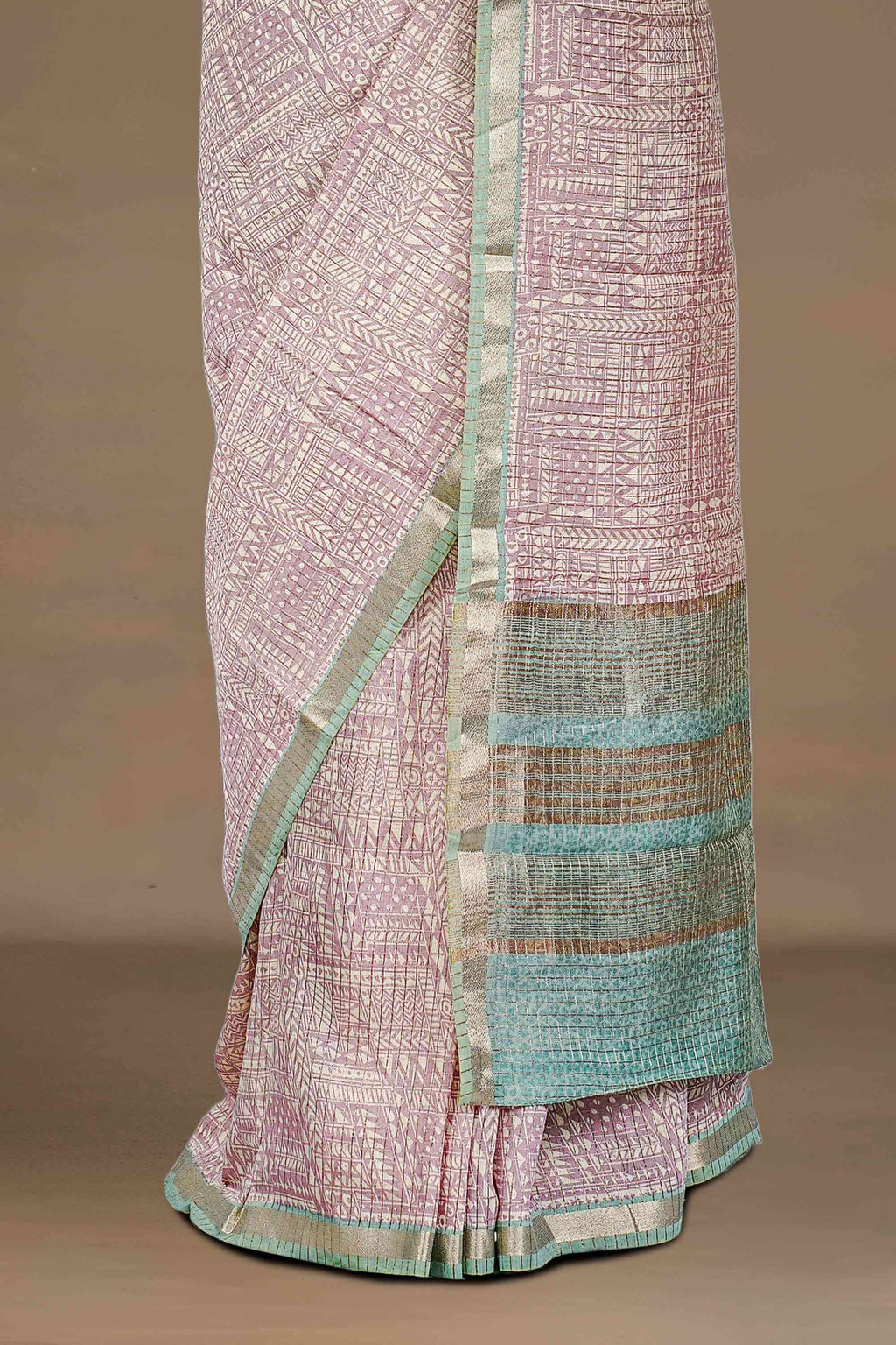  Soft textured drape saree