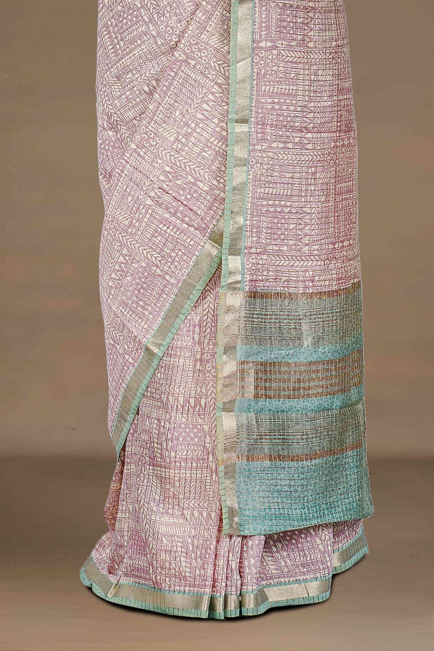  Soft textured drape saree