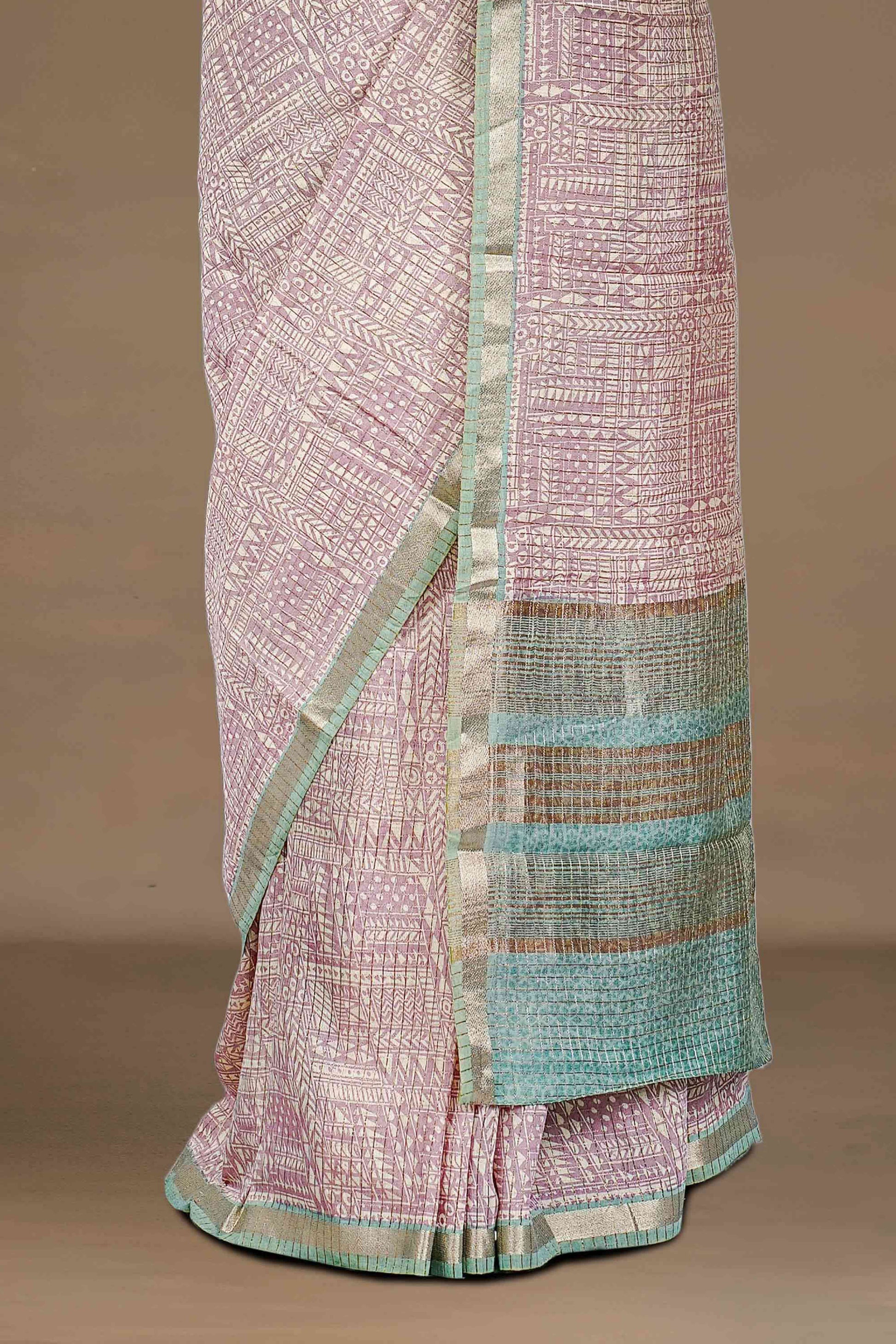  Soft textured drape saree