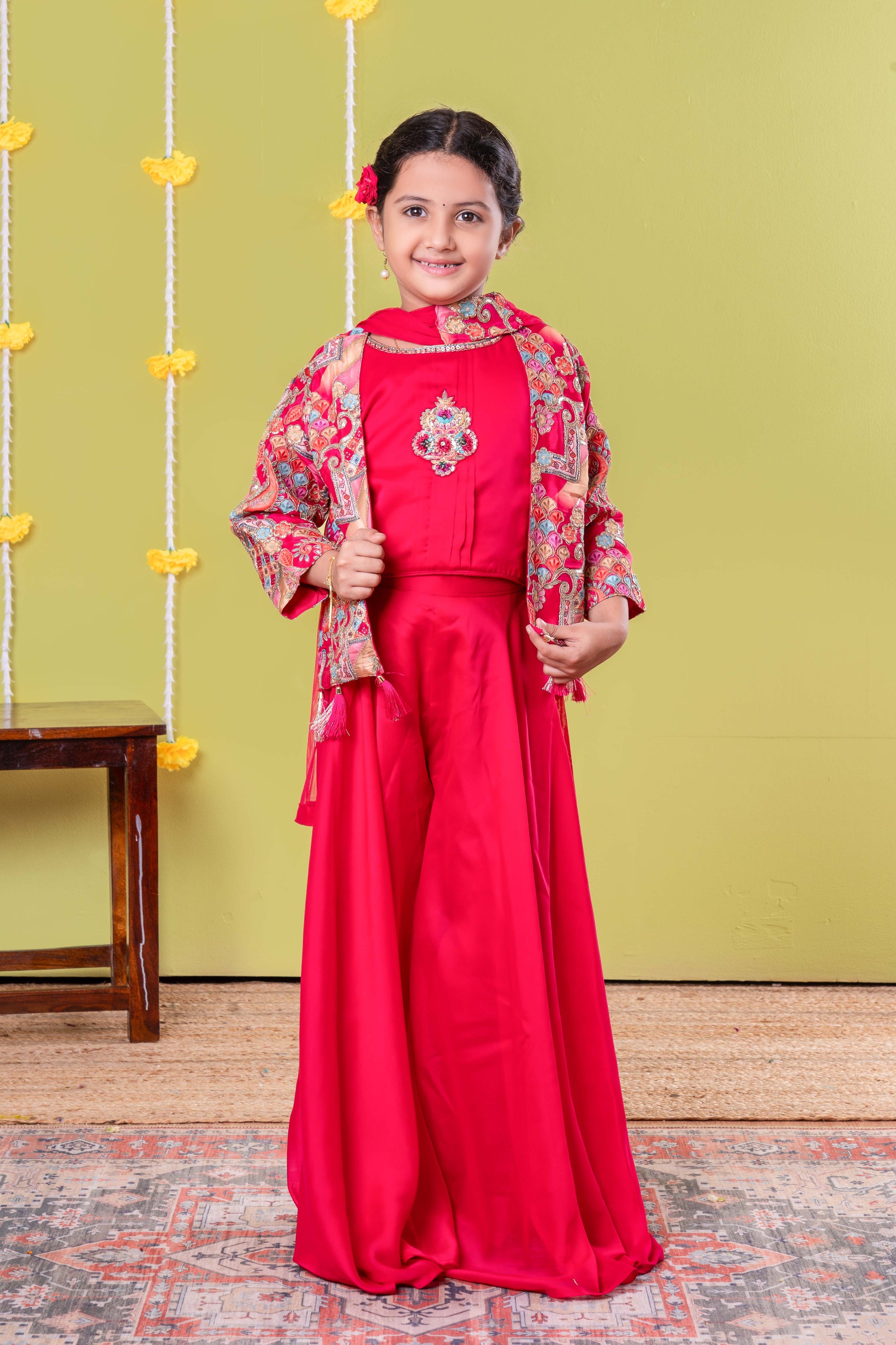 Stone embellished celebration attire
