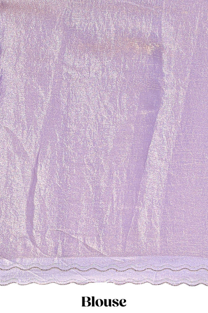 Stonework lavender saree