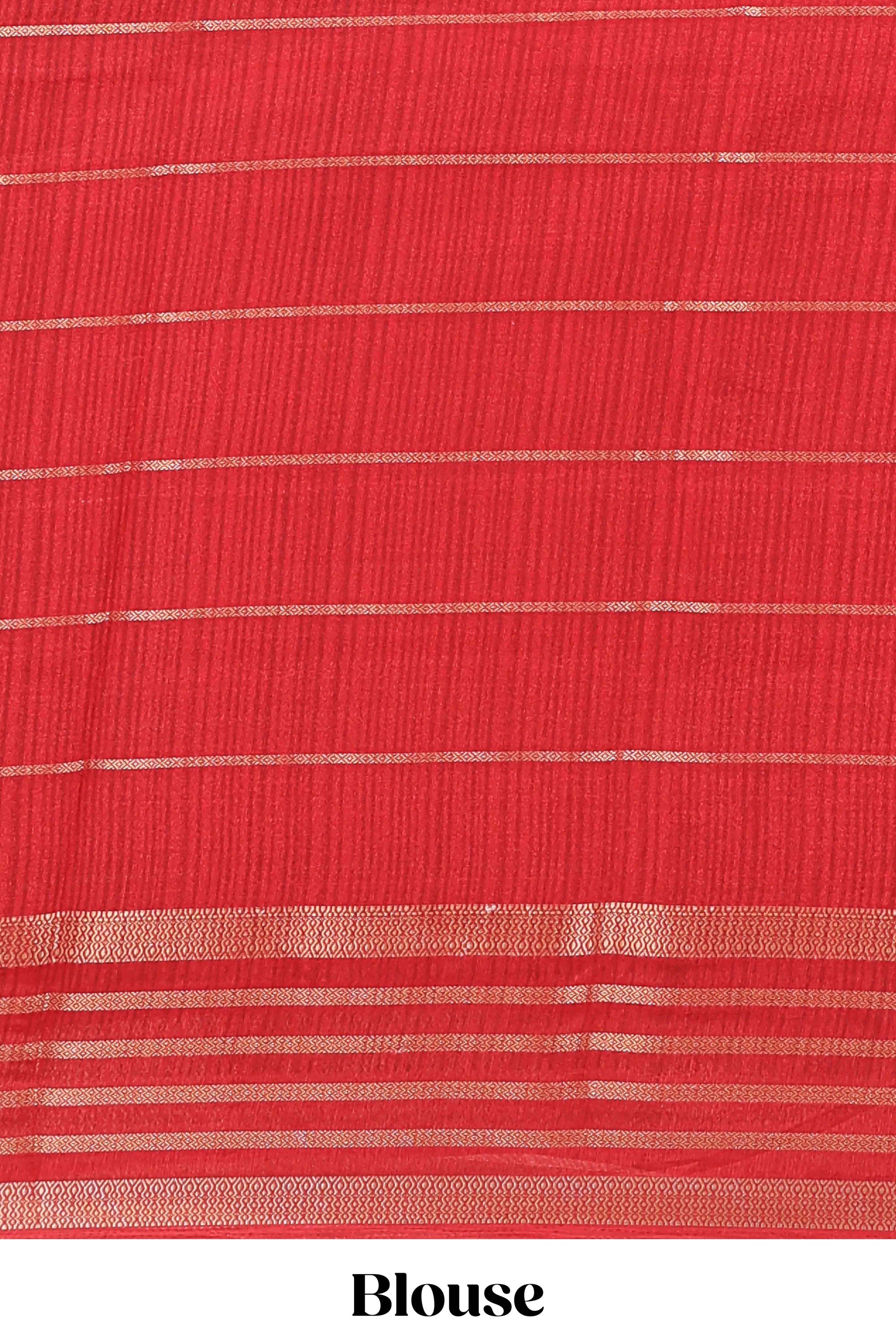 Striking festive saree drape