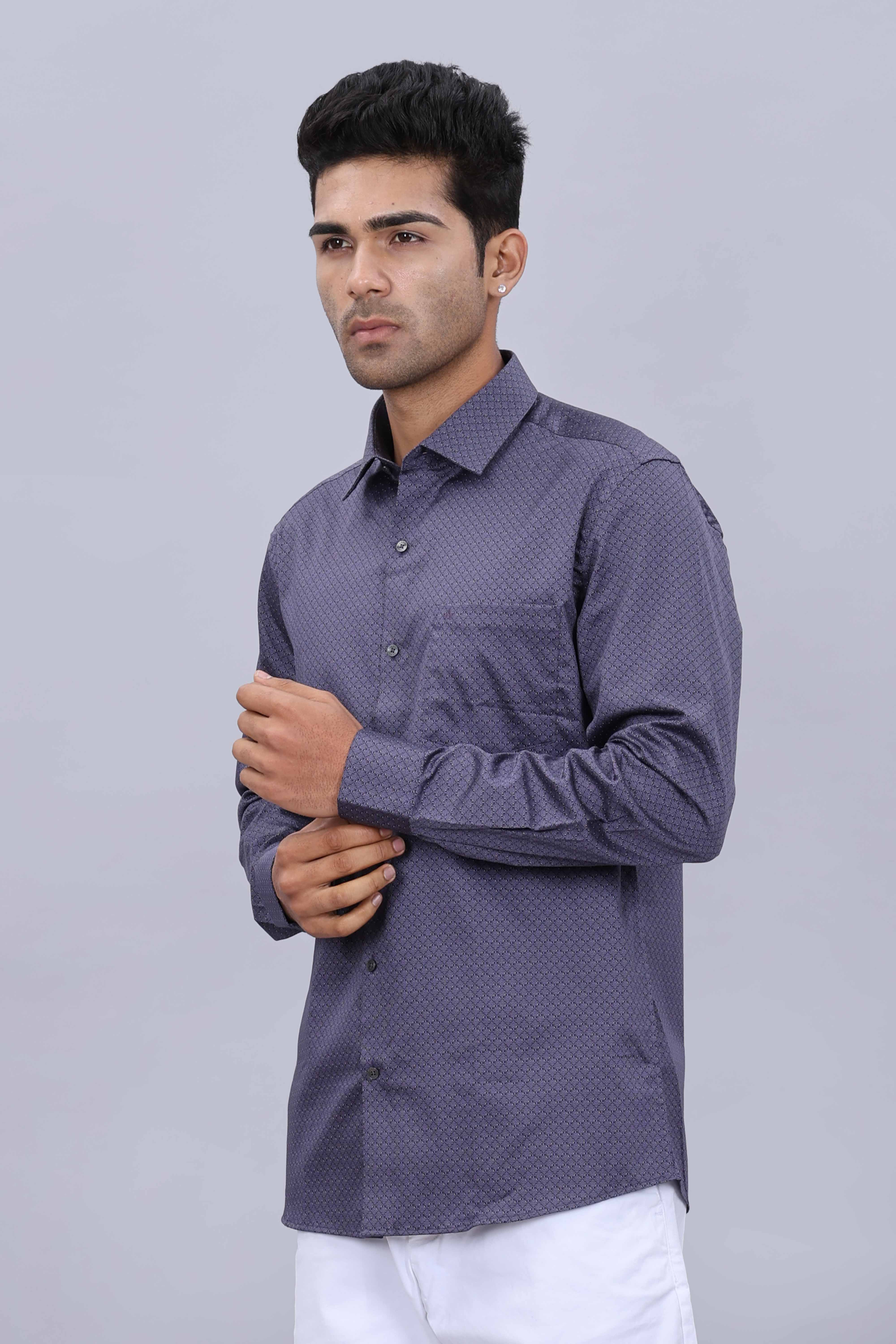 Stylish dobby fit shirt