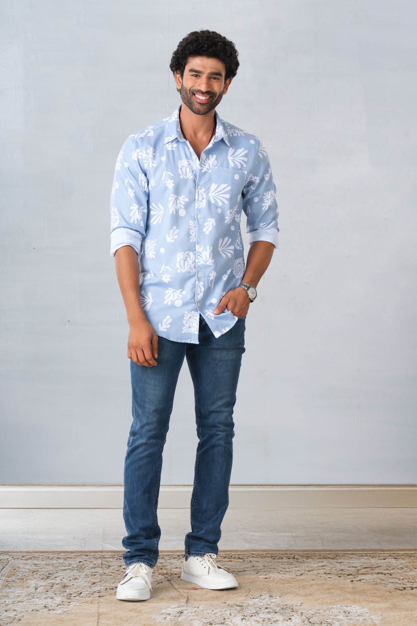Stylish floral casual shirt
