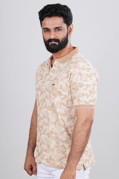 Stylish floral mens tee