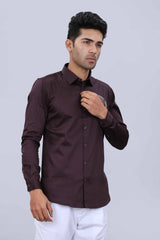 Stylish slim satin shirt
