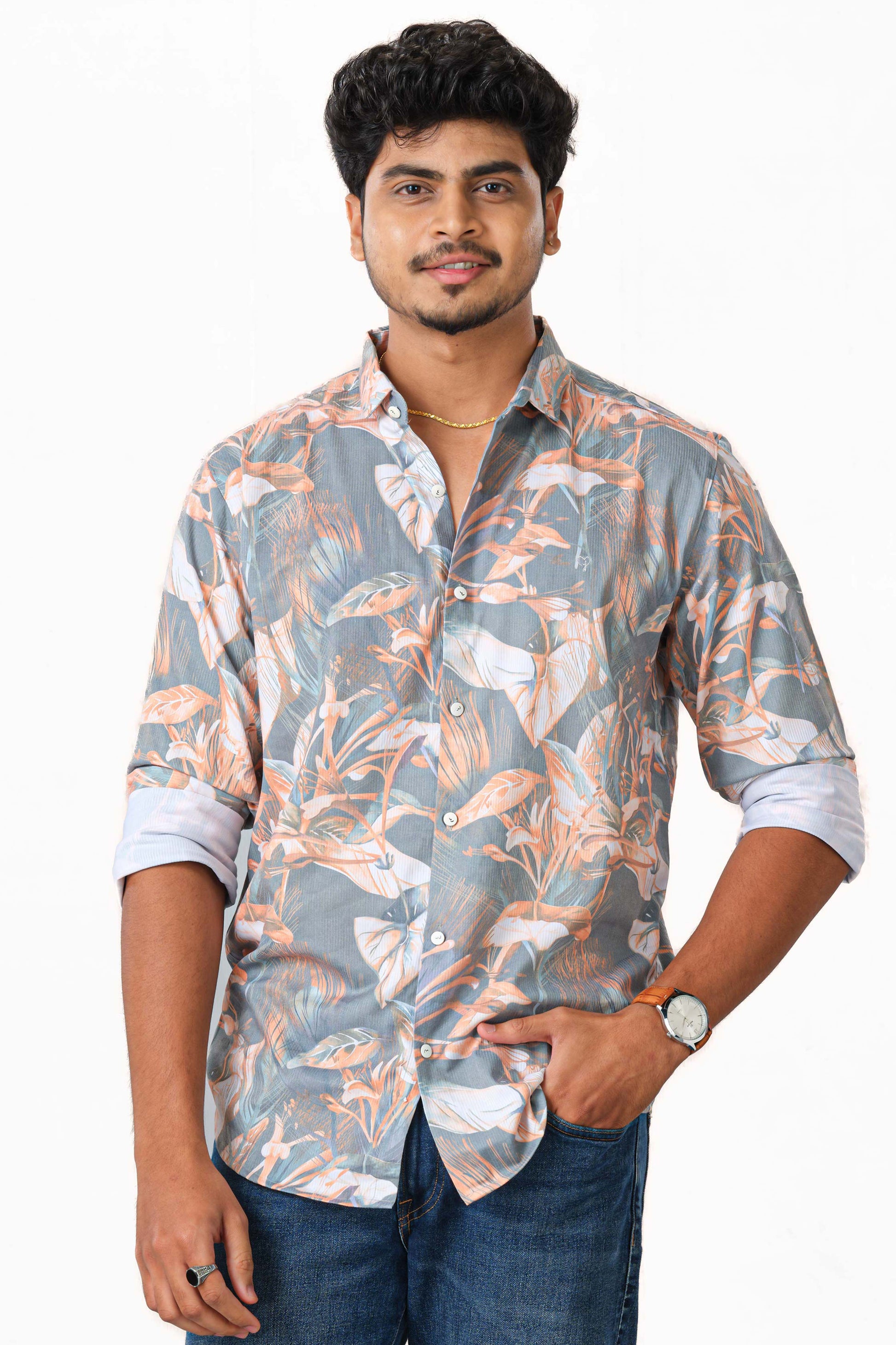 Stylish summer floral shirt