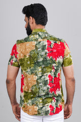 Stylish tropical print shirt