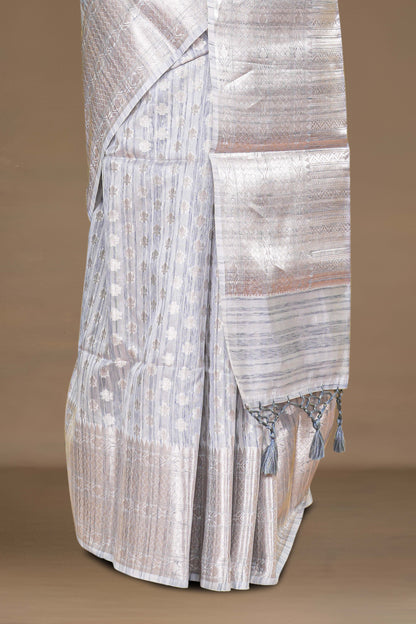 Subtle sheen munga silk saree