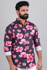 Summer floral print shirt